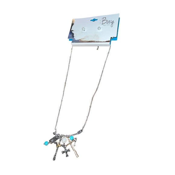 by the Bay New York Necklace and Earring Combination Follow Your Arrow - Picture 11 of 16